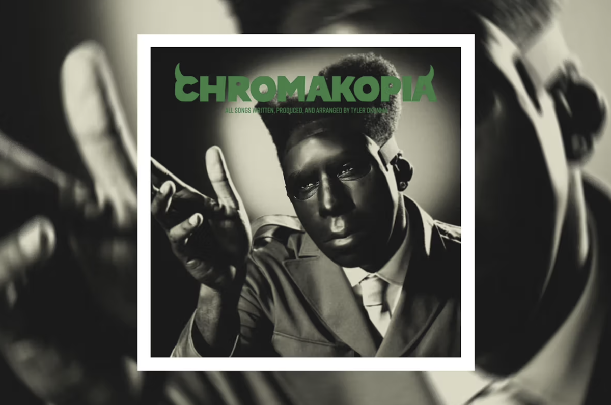 Tyler, the Creators album, 'CHROMAKOPIA,' reflects his musical risk-taking and unique style. Tyler, the Creator released the album on Oct. 28. Photo courtesy of Columbia Pictures.